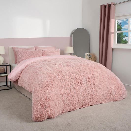 Teddy Duvet Cover Set Bedding Soft Fleece Faux Fur Shaggy Fluffy Cosy Quilt Warm