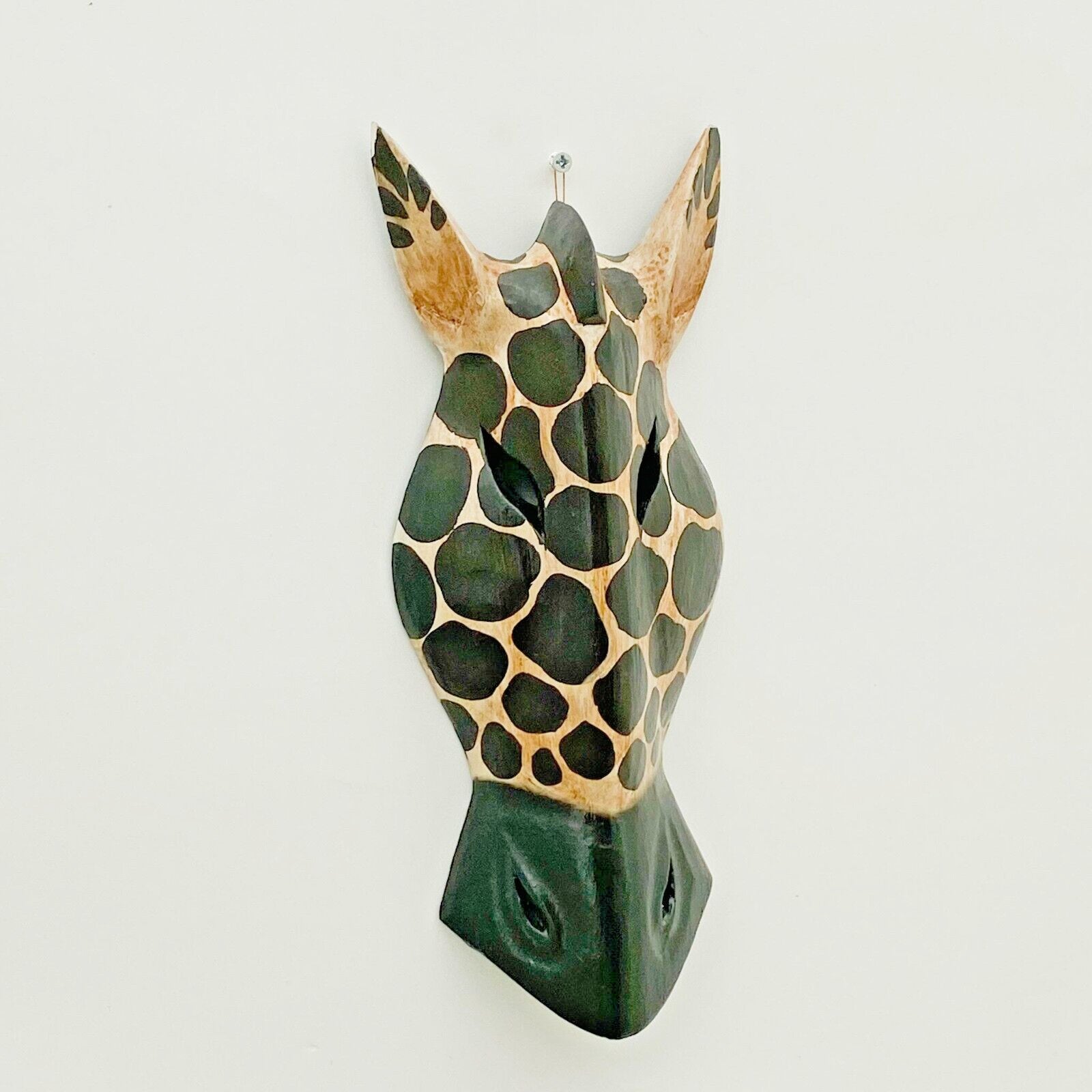 Wooden Zebra Giraffe Animal Head Home Wall Decoration 30Cm Christmas Gift