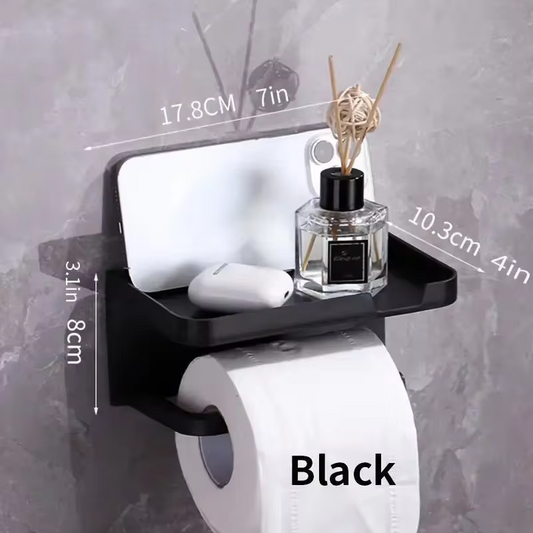 Upgrade Your Bathroom – Toilet Paper Holder with Shelf