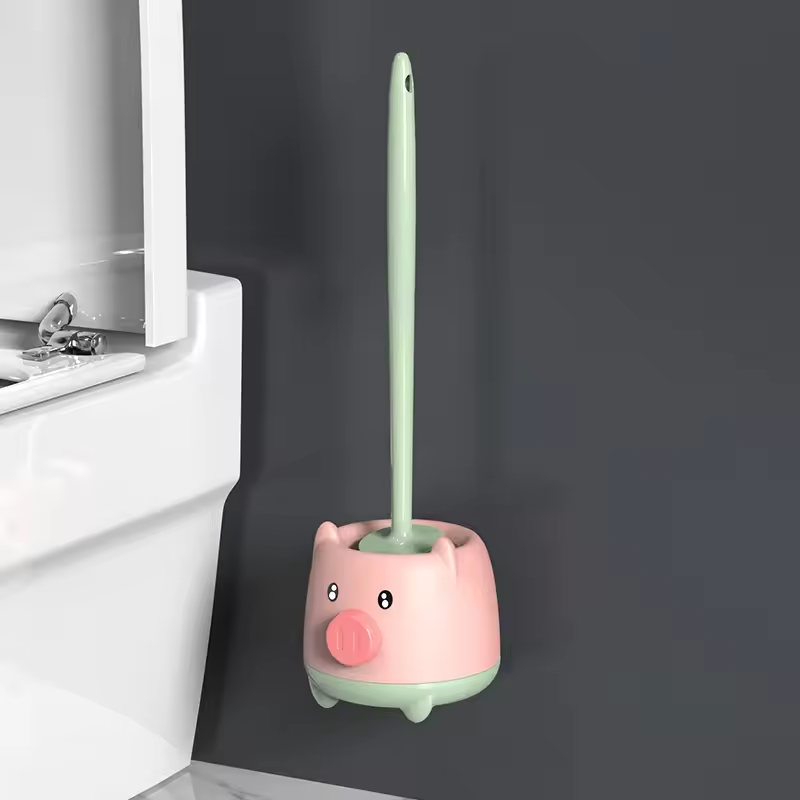 Make Cleaning Fun – Cute Toilet Brush Set