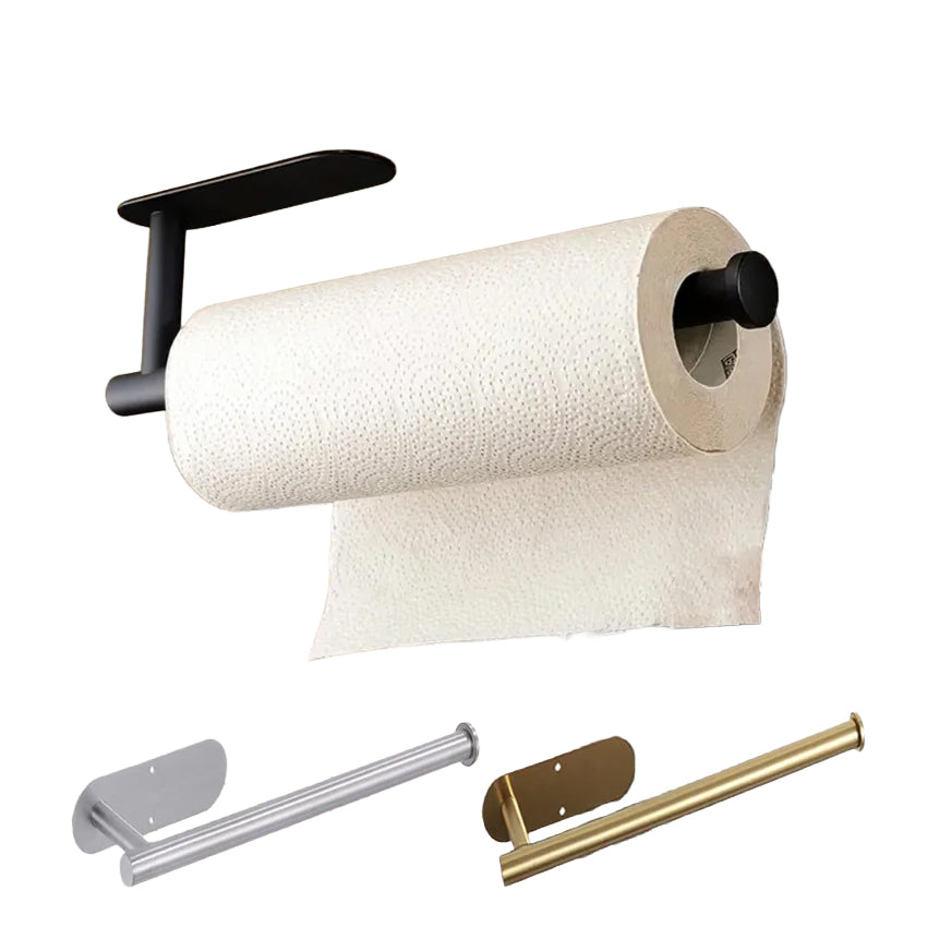Toilet Roll Paper Stainless Steel Kitchen Towel Holder Adhesive Tissue Hanger