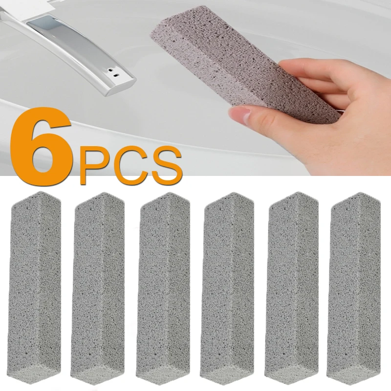 6PCS Natural Pumice Toilet Cleaning Stones – Heavy Duty Stain Remover