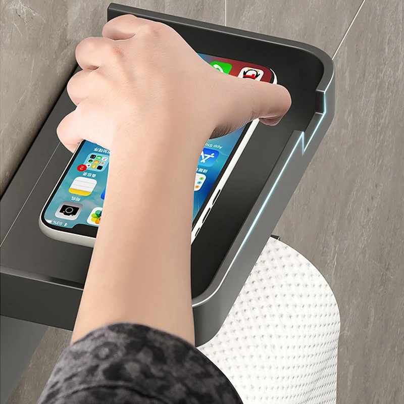 Upgrade Your Bathroom – Toilet Paper Holder with Shelf