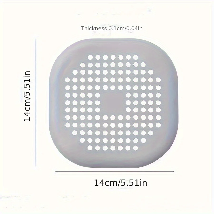 Bathroom Silicone Drain Cover Hair Mat