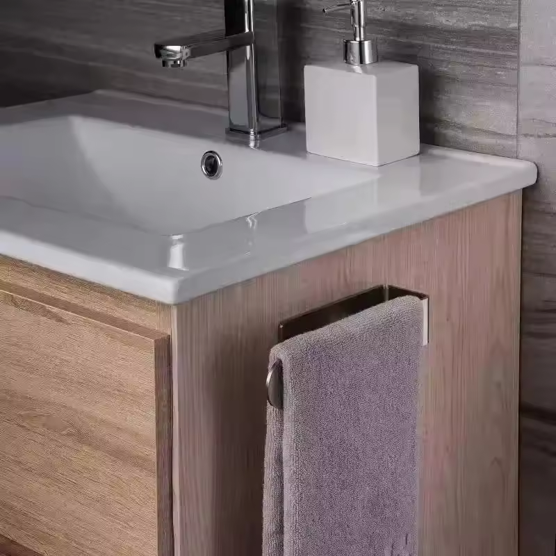 9inch-Silver U-Shaped Bathroom Towel Storage Rack