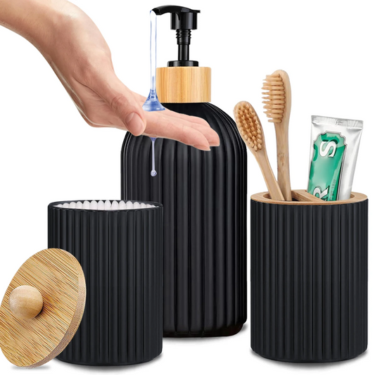 Bathroom Countertop Hand Soap Dispenser Organizer Set