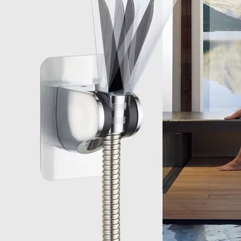 Adjustable Shower Bracket Self Adhesive Bathroom Accessories