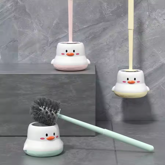 Make Cleaning Fun – Cute Toilet Brush Set