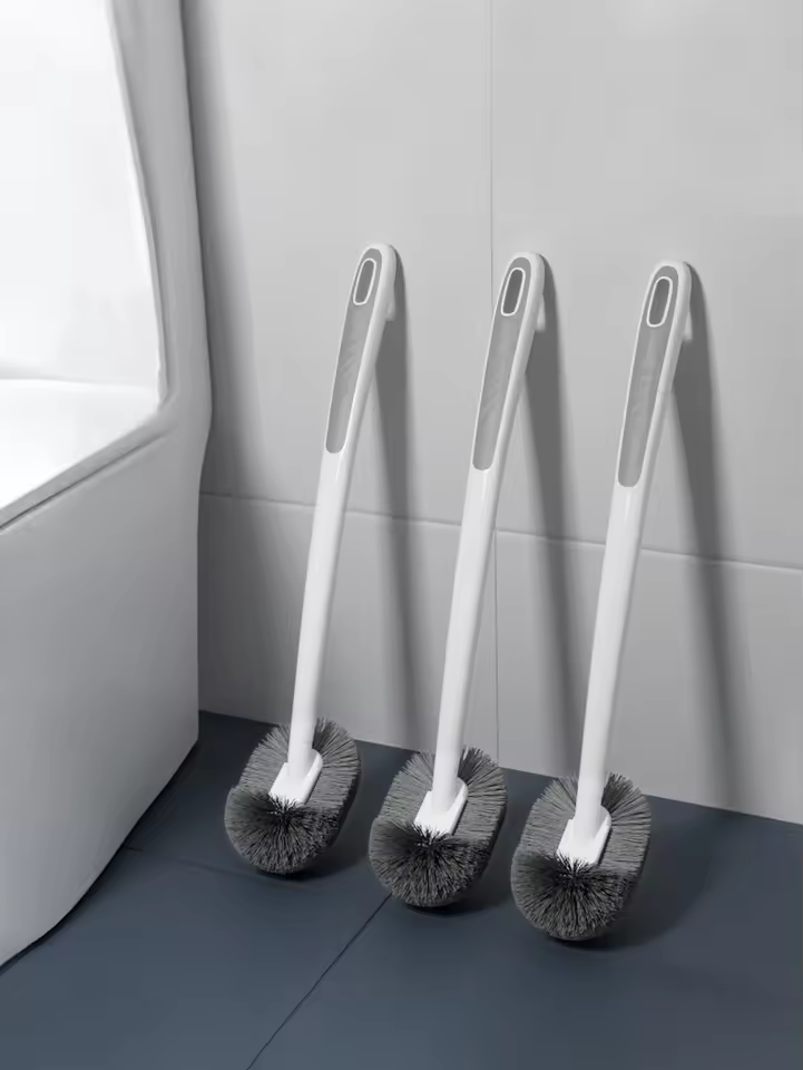 Toilet Cleaning Brush with Long Handle – Space Saving Wall Mount