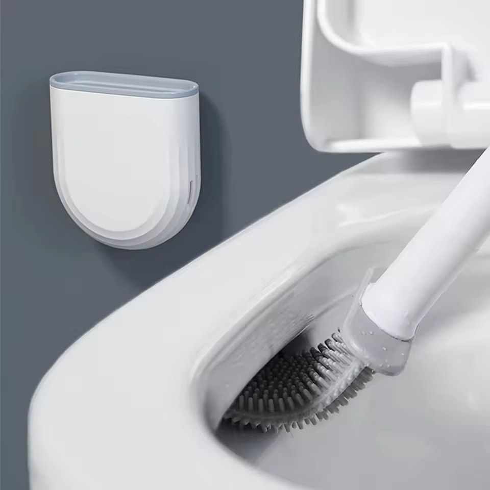Upgrade Your Bathroom Wall Mounted Silicone Toilet Brush