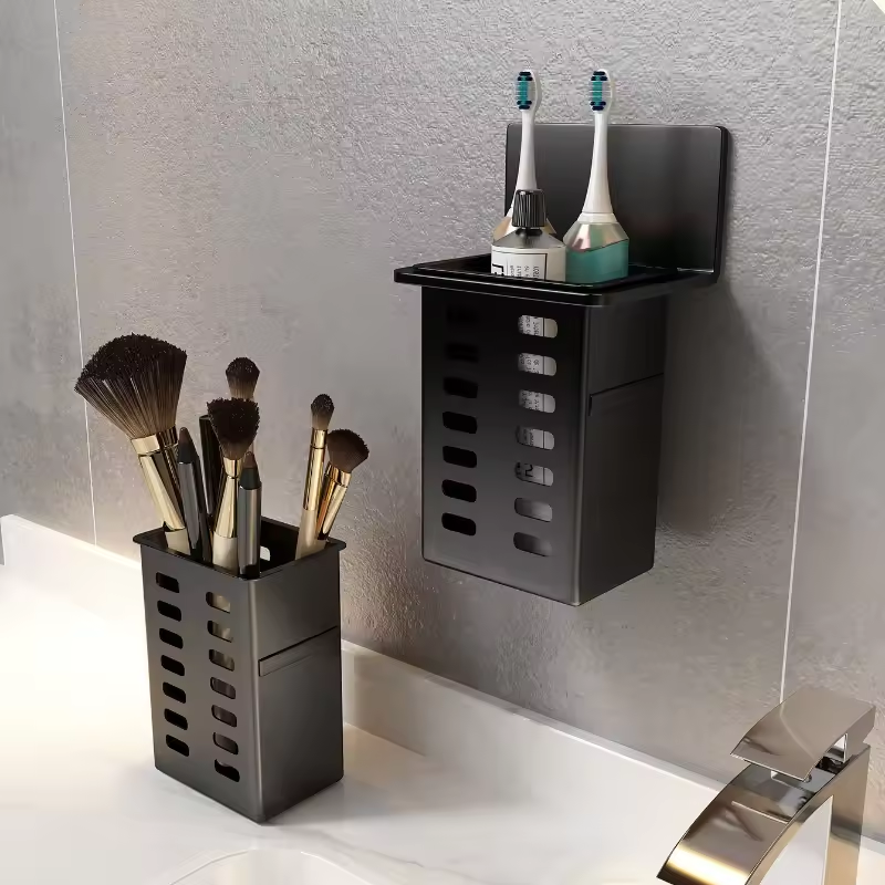 Wall Mounted Storage Box Bathroom & Kitchen Organizer