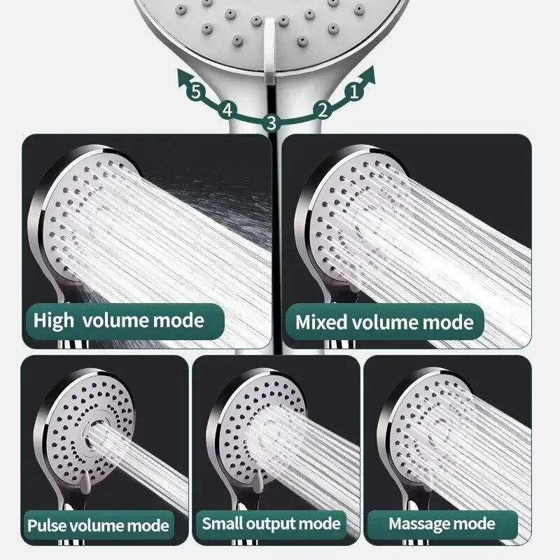 Bathroom Pressurized Hand Shower Head Set