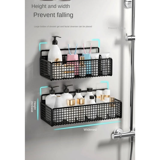 Wall Mount Storage Rack Corner Bathroom Storage Shelf