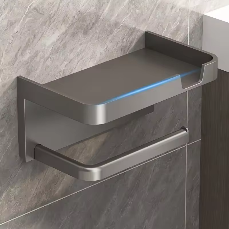 Upgrade Your Bathroom – Toilet Paper Holder with Shelf
