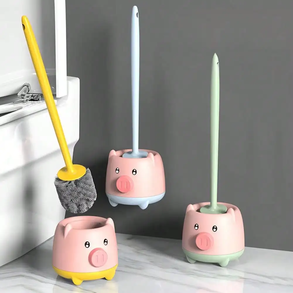 Make Cleaning Fun – Cute Toilet Brush Set