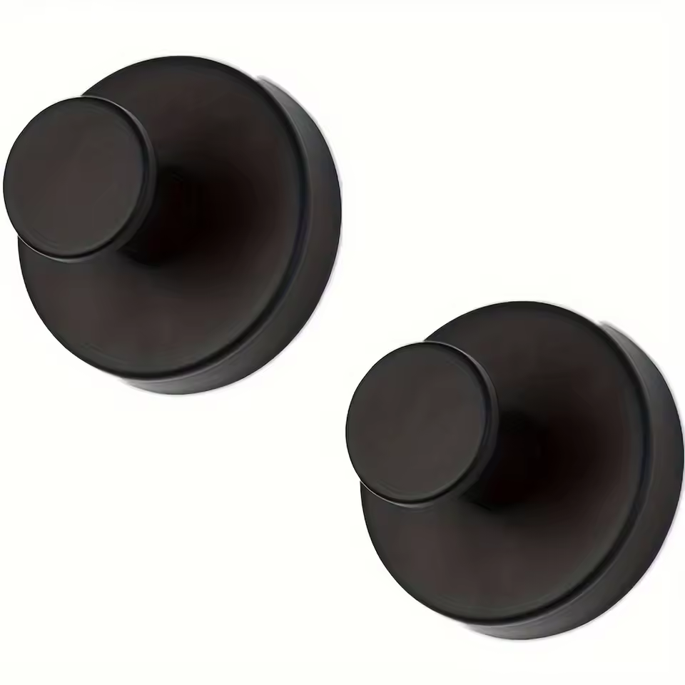 (2PCS) Suction Cup Bathroom Hanging Towels Robe Loofah Hooks