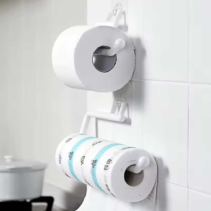 Save Space Fast Bathroom Cabinet Hanging Tissue Holder