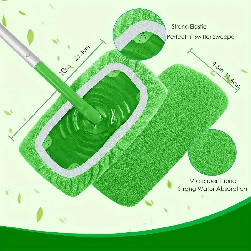 Clean Smarter – Reusable Ultra-Fine Mop Pads (4 Pack)