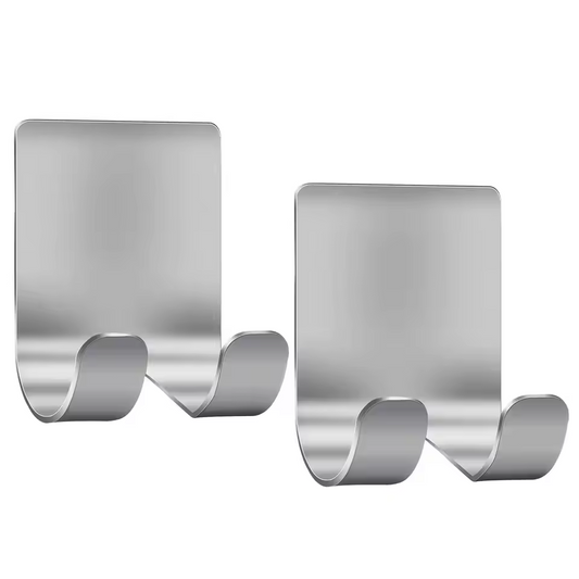 6pcs Stainless Steel Razor Holder & Shaver Stand Bathroom Hook Organizer