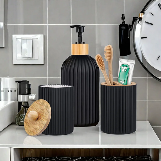 Bathroom Countertop Hand Soap Dispenser Organizer Set
