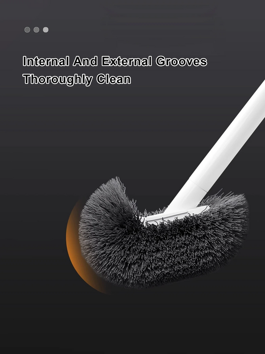 Toilet Cleaning Brush with Long Handle – Space Saving Wall Mount