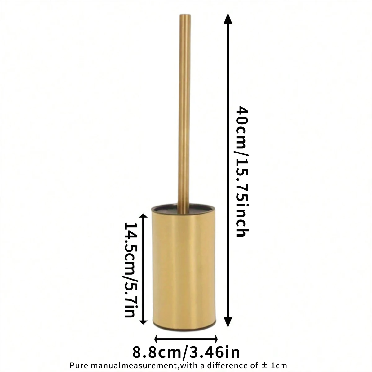 Add Luxury Clean – Golden Toilet Brush Set