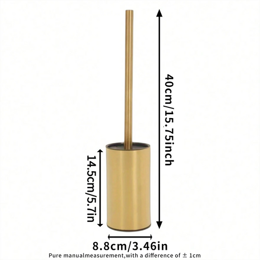 Add Luxury Clean – Golden Toilet Brush Set