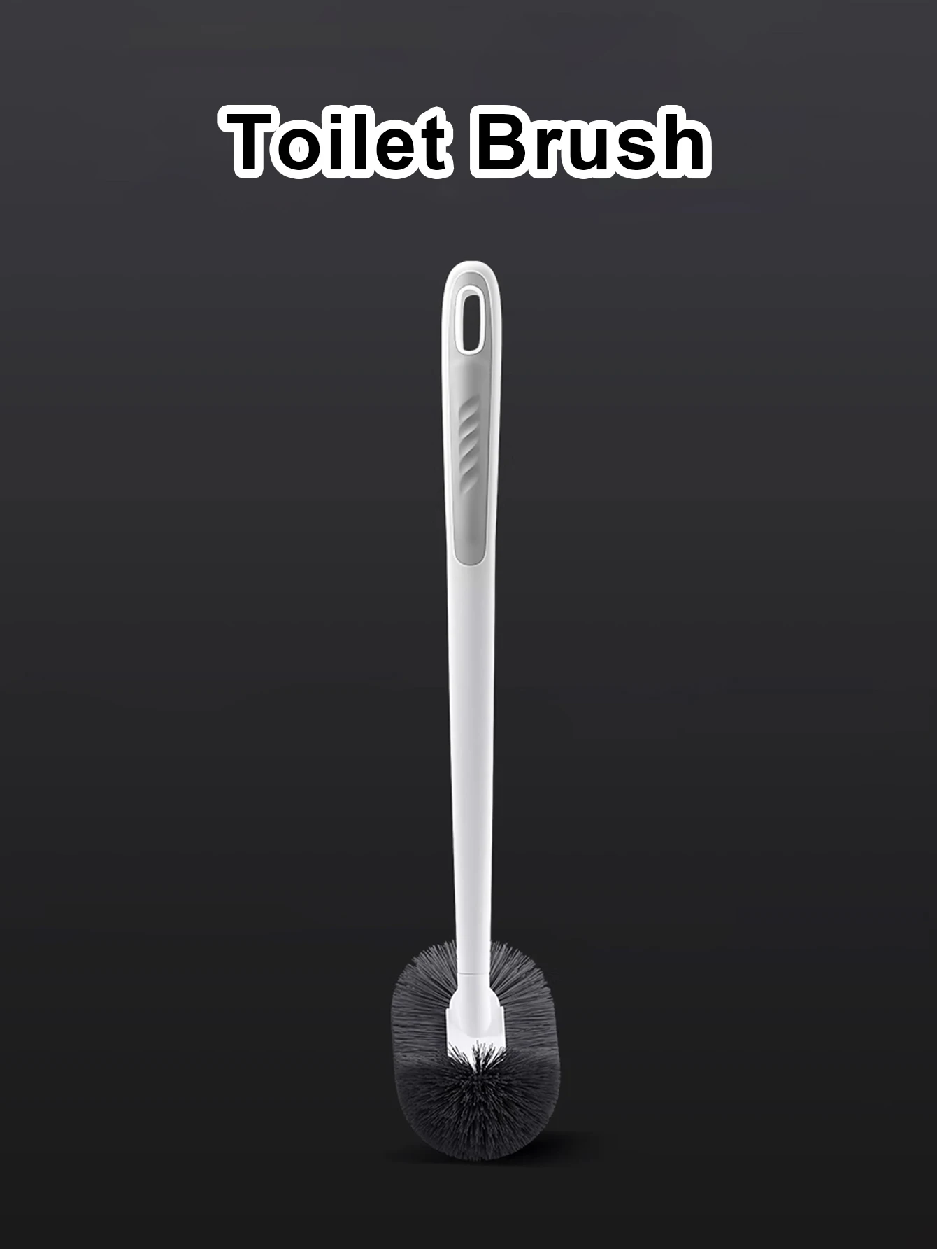 Toilet Cleaning Brush with Long Handle – Space Saving Wall Mount