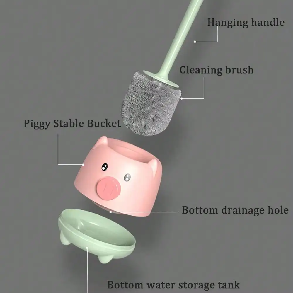 Make Cleaning Fun – Cute Toilet Brush Set