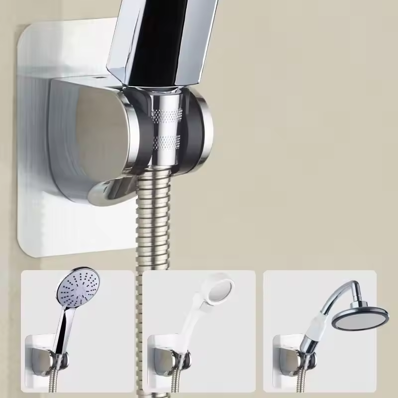 Adjustable Shower Bracket Self Adhesive Bathroom Accessories