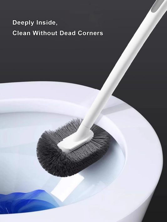 Toilet Cleaning Brush with Long Handle – Space Saving Wall Mount