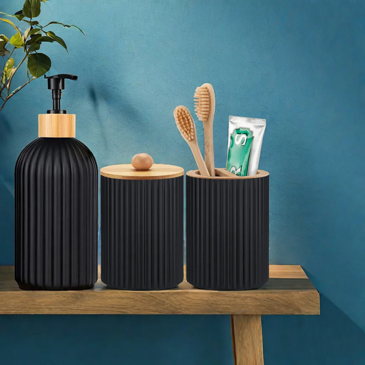 Bathroom Countertop Hand Soap Dispenser Organizer Set
