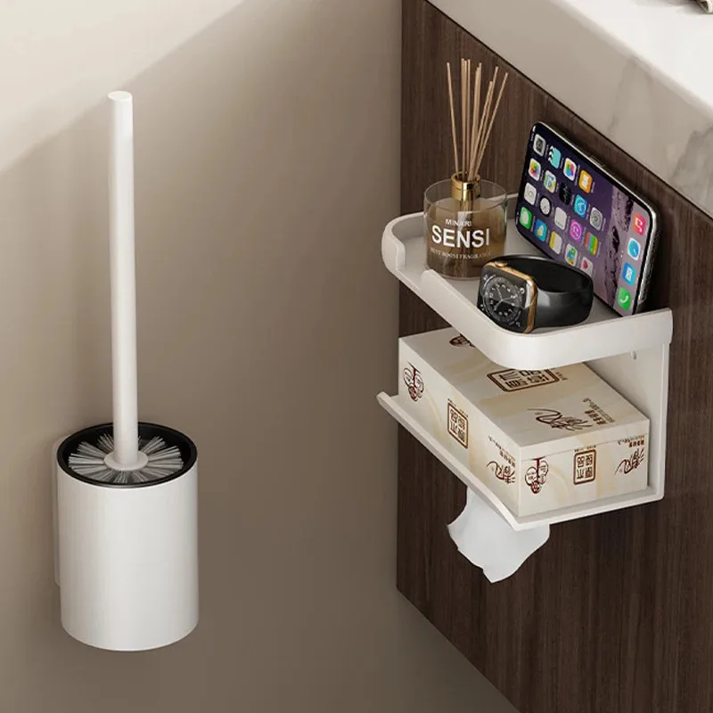 Save Space Now – Wall Toilet Brush Holder