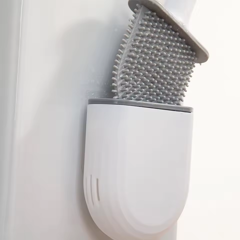 Upgrade Your Bathroom Wall Mounted Silicone Toilet Brush
