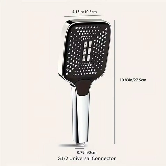 High Pressure Head Water 3-Mode Saving Shower Silver