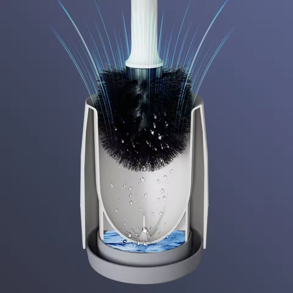 Large Floor Standing Toilet Brush with Extended Handle