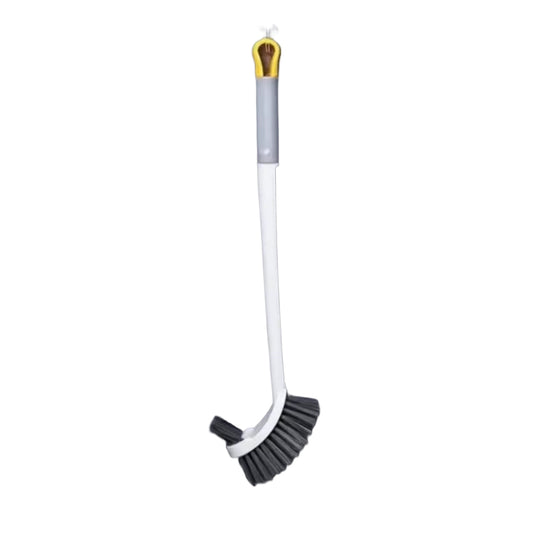 Long Handle Wall-Mounted Toilet Brush with Suction Cup Double-Sided Deep Cleaning