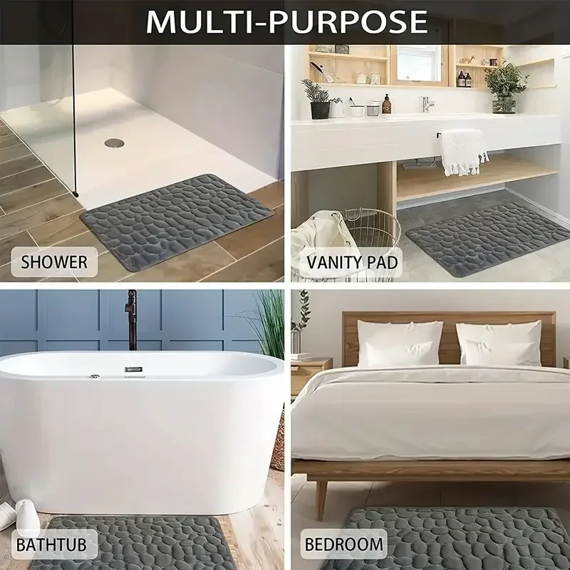 Quick Dry Non-Slip Bathroom Floor Mats