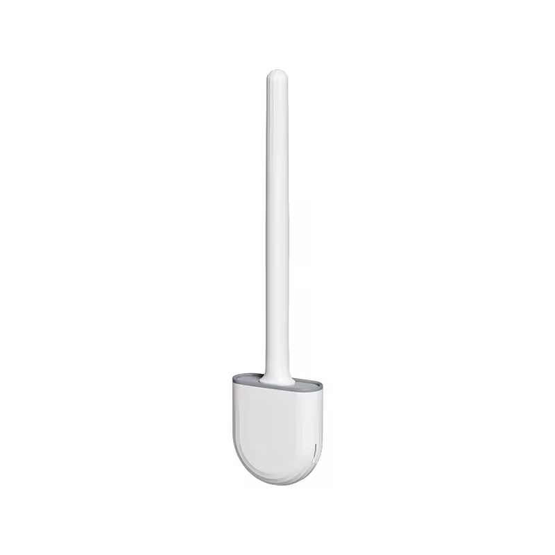 Bathroom Toilet Brush System with Quick-Dry Wall Holder