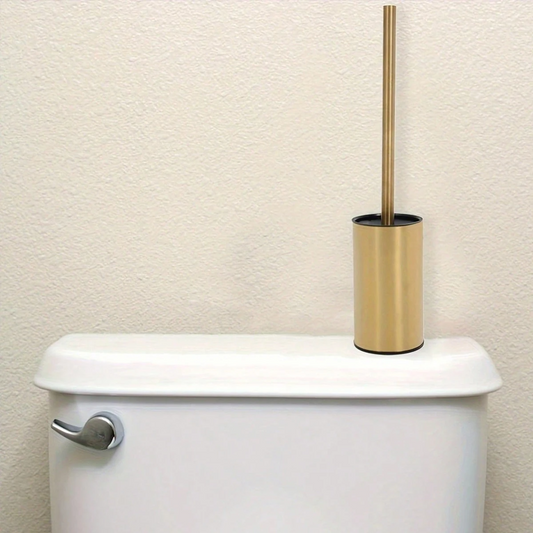 Add Luxury Clean – Golden Toilet Brush Set