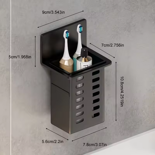Wall Mounted Storage Box Bathroom & Kitchen Organizer
