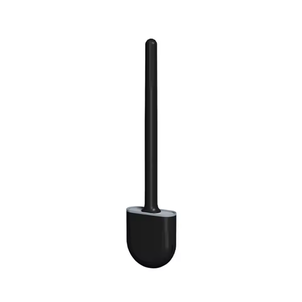 Bathroom Toilet Brush System with Quick-Dry Wall Holder