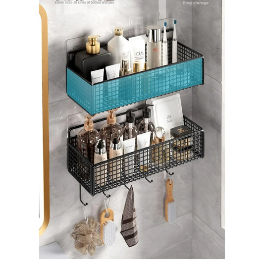 Wall Mount Storage Rack Corner Bathroom Storage Shelf