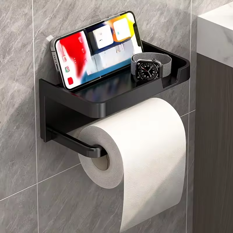 Upgrade Your Bathroom – Toilet Paper Holder with Shelf