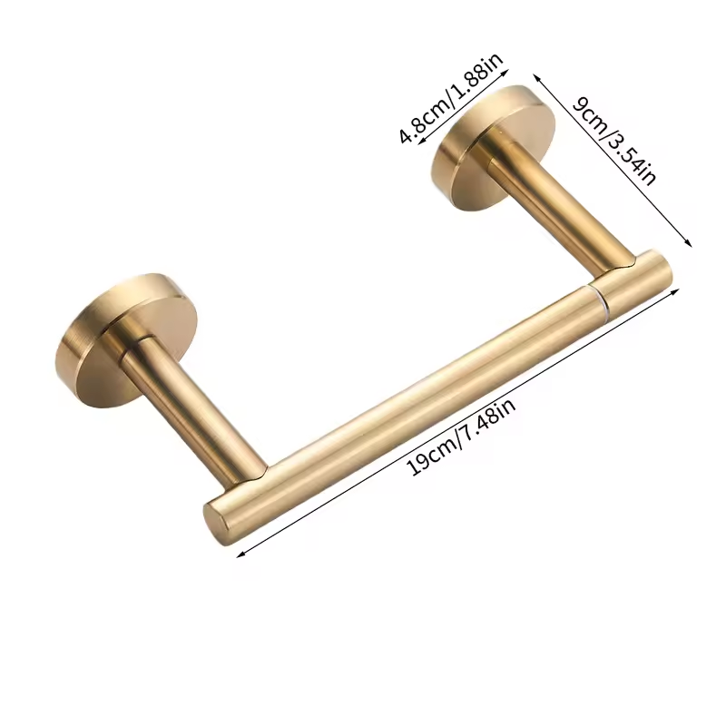 Add a Luxe Touch – Golden Toilet Paper Holder