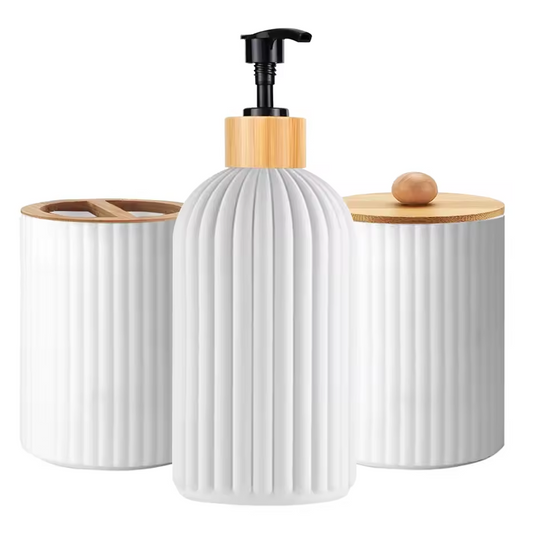 Bathroom Countertop Hand Soap Dispenser Organizer Set