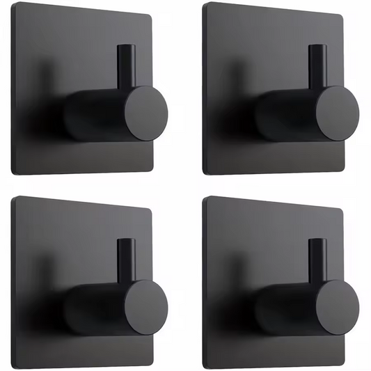 Modern Style Stainless Steel Adhesive Hooks for Bathroom Room Kitchen Clothes