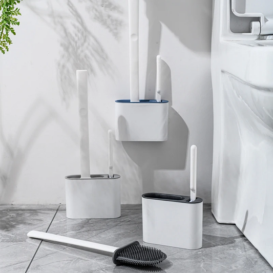 Long Handle Cleaning Soft Wall  Hanging Toilet Brush with Holder