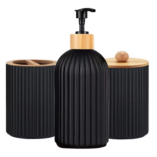 Bathroom Countertop Hand Soap Dispenser Organizer Set