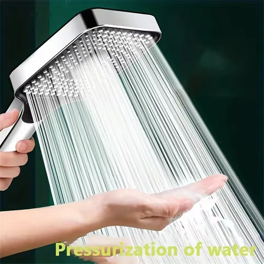 High Pressure Head Water 3-Mode Saving Shower Silver
